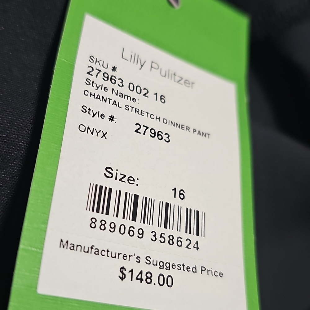 Lilly Pulitzer Chantal Stretch Dinner Pleated Pants Size 16 New - Picture 4 of 7